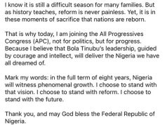 Shocking: As Senator Ben Murray-Bruce dumps PDP, defects to APC went vira (details heardvoiced)